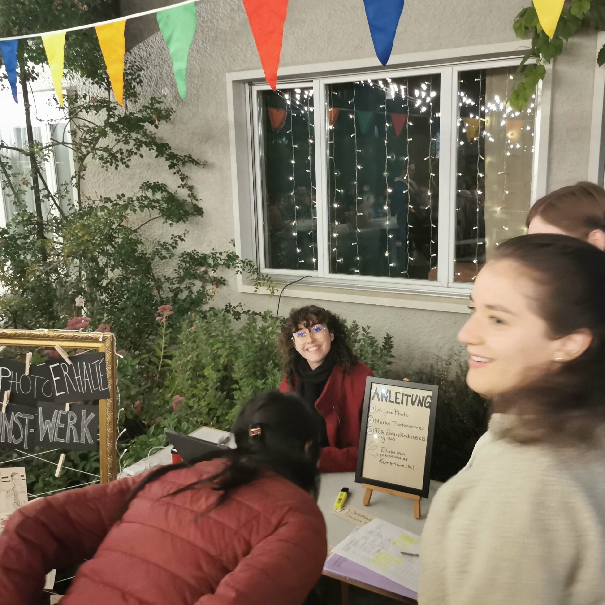 Schnellzeichnerin an Anja an Quartierfest